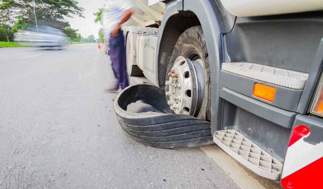 Track day tire failure